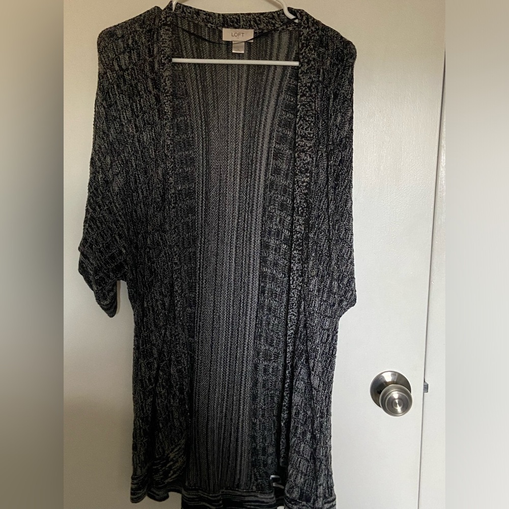 Loft short sleeve open cardigan